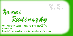noemi rudinszky business card